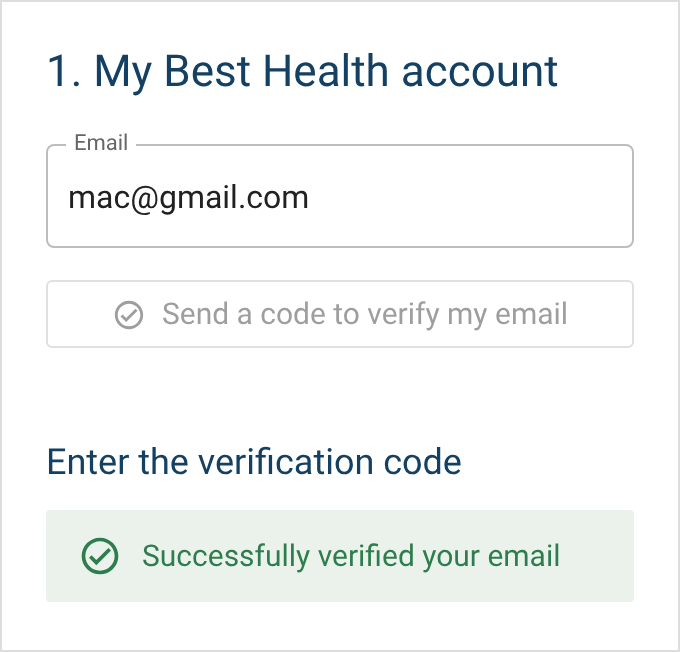 Step 3: Successfully verified your email